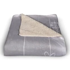 Neutral Ornament 50x60 Sherpa Fleece Blanket -Michaels Store D518600S 2