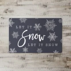 Let It Snow 27x18 Floor Mat -Michaels Store D518601S 2