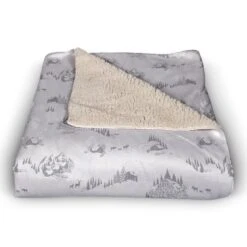 Snowy Town 50x60 Sherpa Fleece Blanket 6 Snowy Town 50x60 Sherpa Fleece Blanket -Michaels Store D518602S 2