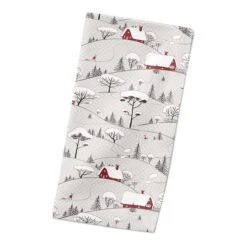 Snowy Village 10x10 Cotton Twill Napkin -Michaels Store D518616S 2