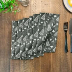 Designs Direct Sage Christmas 10" X 10" Cotton Twill Napkin -Michaels Store D518618S 3