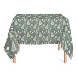 58" Sage Christmas Tablecloth -Michaels Store D518629S 2