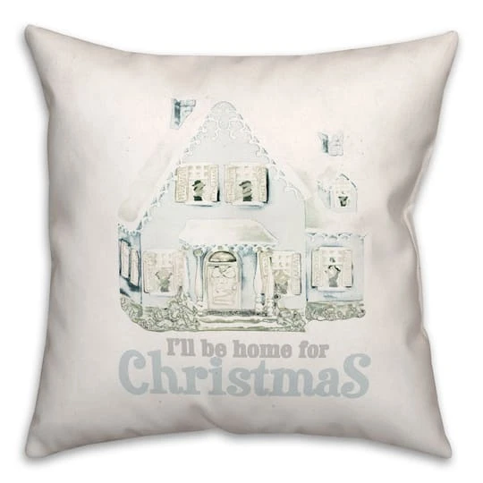 Home For Christmas Throw Pillow 1 Home For Christmas Throw Pillow