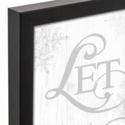 Let It Snowflakes 11x14 Black Framed Canvas -Michaels Store D518647S 3