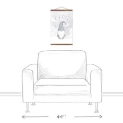 Gnoel Gnome 12x18 Teak Hanging Canvas -Michaels Store D518650S 3