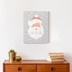 Ho Ho Ho Santa 11x14 Canvas Wall Art -Michaels Store D518651S 4