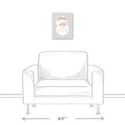 Ho Ho Ho Santa 11x14 Canvas Wall Art -Michaels Store D518651S 5