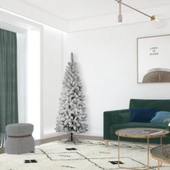 6.5ft. Unlit Flocked Pacific Pine Artificial Christmas Tree -Michaels Store D522196S 2