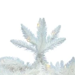 6ft. Pre-Lit Sparkle White Spruce Artificial Christmas Tree, Warm White LED Lights -Michaels Store D522203S 3