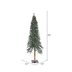8ft. Unlit Natural Bark Alpine Artificial Christmas Tree -Michaels Store D522415S 3