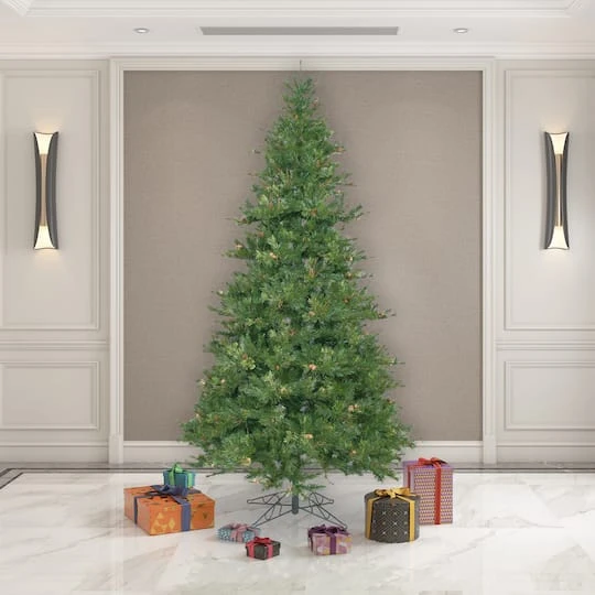 9ft. Unlit Mixed Country Pine Slim Artificial Christmas Tree 3 9ft. Unlit Mixed Country Pine Slim Artificial Christmas Tree - Image 3