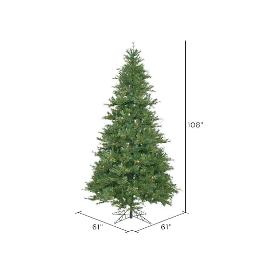 9ft. Unlit Mixed Country Pine Slim Artificial Christmas Tree 5 9ft. Unlit Mixed Country Pine Slim Artificial Christmas Tree - Image 5