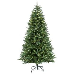 7.5ft. Pre-Lit Spada Pine Artificial Christmas Tree, Clear LED Lights