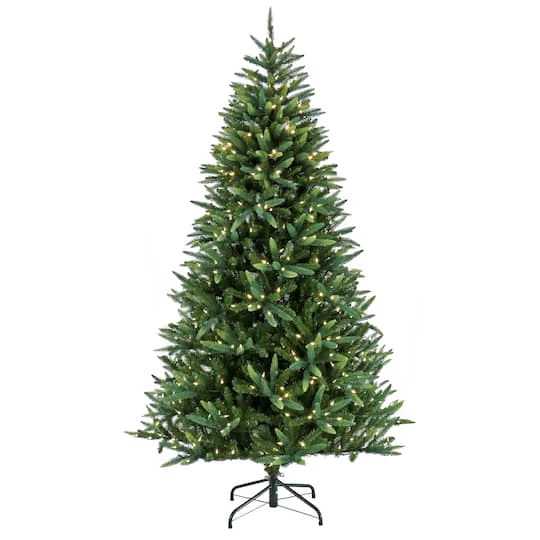 7.5ft. Pre-Lit Spada Pine Artificial Christmas Tree, Clear LED Lights 1 7.5ft. Pre-Lit Spada Pine Artificial Christmas Tree, Clear LED Lights