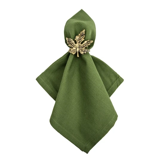 DII® Gold Maple Leaf Napkin Rings, 6ct. 6 DII® Gold Maple Leaf Napkin Rings, 6ct. - Image 6