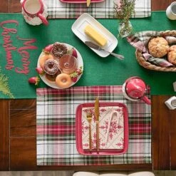 DII® Christmas Plaid Placemats, 6ct. 15 DII® Christmas Plaid Placemats, 6ct. -Michaels Store D540025S 4