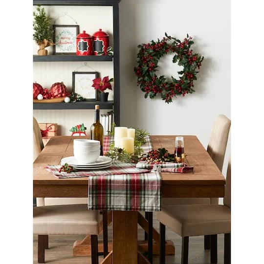 DII® Christmas Plaid Placemats, 6ct. 10 DII® Christmas Plaid Placemats, 6ct. - Image 10