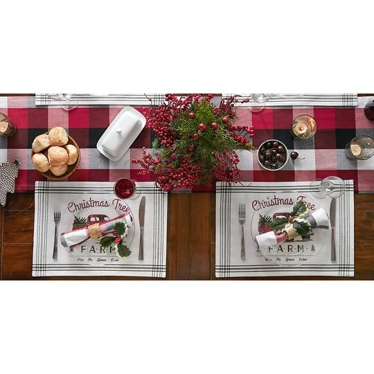 DII® Tree Farm Truck Printed Placemats, 6ct. 7 DII® Tree Farm Truck Printed Placemats, 6ct. - Image 7