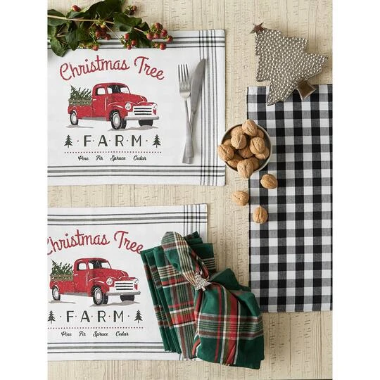 DII® Tree Farm Truck Printed Placemats, 6ct. 9 DII® Tree Farm Truck Printed Placemats, 6ct. - Image 9
