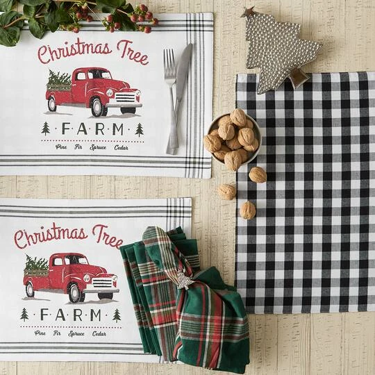 DII® Tree Farm Truck Printed Placemats, 6ct. 10 DII® Tree Farm Truck Printed Placemats, 6ct. - Image 10