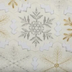 DII® Embroidered Snowflake Placemats, 4ct. -Michaels Store D540029S 5