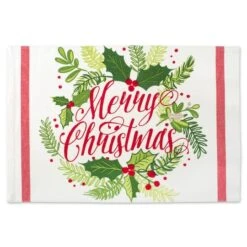 DII® Merry Christmas Print Placemats, 6ct. -Michaels Store D540030S 4