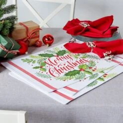 DII® Merry Christmas Print Placemats, 6ct. -Michaels Store D540030S 9