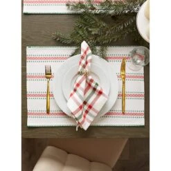 DII® Joyful Snowflakes Jacquard Placemats, 4ct. 14 DII® Joyful Snowflakes Jacquard Placemats, 4ct. -Michaels Store D540031S 4