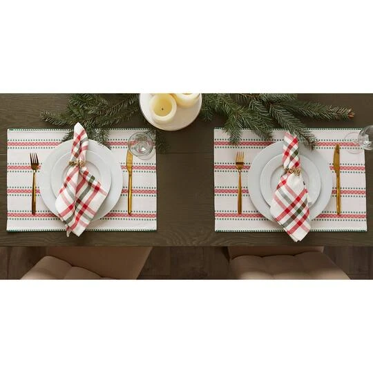 DII® Joyful Snowflakes Jacquard Placemats, 4ct. 8 DII® Joyful Snowflakes Jacquard Placemats, 4ct. - Image 8