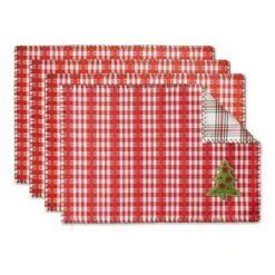 DII® Embellished Jolly Tree Placemats, 4ct.