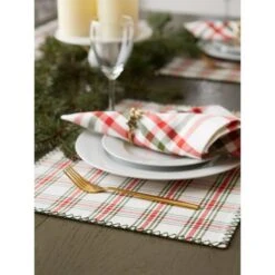 DII® Embellished Jolly Tree Placemats, 4ct. -Michaels Store D540032S 5