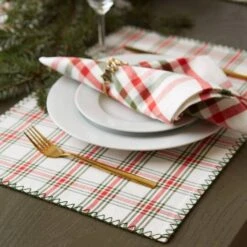 DII® Embellished Jolly Tree Placemats, 4ct. -Michaels Store D540032S 6
