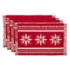 DII® Nordic Snowflake Stripe Jacquard Placemats, 4ct.