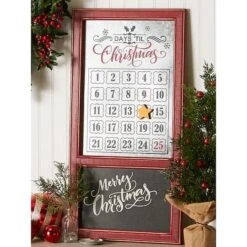 DII® Chalkboard & Galvanized Tin Days 'Til Christmas Advent Calendar -Michaels Store D540034S 7