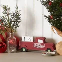 DII® Christmas Tree Truck Tabletop Block Calendar -Michaels Store D540036S 4