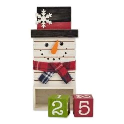 DII® Square Snowman Tabletop Block Calendar -Michaels Store D540038S 2