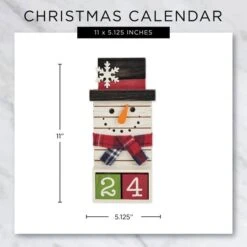 DII® Square Snowman Tabletop Block Calendar -Michaels Store D540038S 6