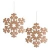 DII® Gold Hanging Foam Snowflake Set