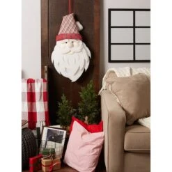 DII® Hanging Foam Santa With Plaid Hat 9 DII® Hanging Foam Santa With Plaid Hat -Michaels Store D540049S 4