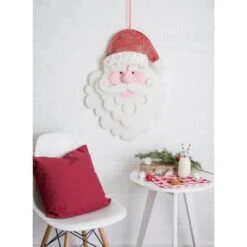 DII® Hanging Foam Santa With Red Hat -Michaels Store D540050S 2