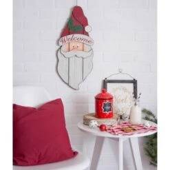 DII® Santa Claus Welcome Hanging Sign -Michaels Store D540051S 2