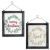 DII® Noel & Merry Christmas Hanging Signs Set