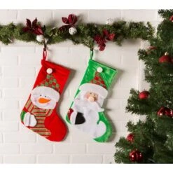 DII® Santa & Snowman Stocking Set -Michaels Store D540056S 5