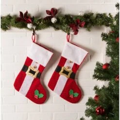 DII® Santa's Holiday Stocking Set 11 DII® Santa's Holiday Stocking Set -Michaels Store D540057S 5