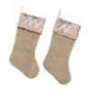 DII® Champagne Sequin Linen Holiday Stocking Set
