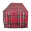 DII® 72" Metallic Holiday Plaid Table Runner