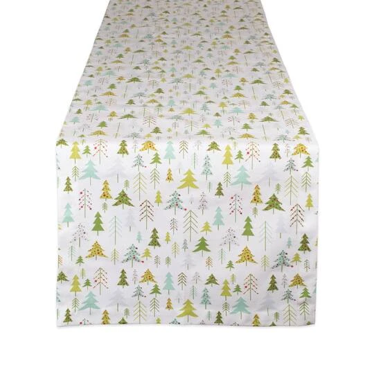 DII® 72" Holiday Woods Printed Table Runner 1 DII® 72" Holiday Woods Printed Table Runner