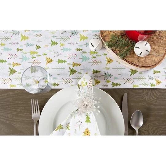 DII® 72" Holiday Woods Printed Table Runner 8 DII® 72" Holiday Woods Printed Table Runner - Image 8