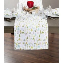 DII® 108" Holiday Woods Printed Table Runner 13 DII® 108" Holiday Woods Printed Table Runner -Michaels Store D540096S 4