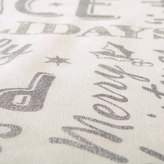 DII® 72" Silver Christmas Collage Table Runner 6 DII® 72" Silver Christmas Collage Table Runner - Image 6